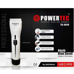 Powertec TR4600 Şarjlı Profesyonel Saç Sakal Kesme Tıraş Makinesi