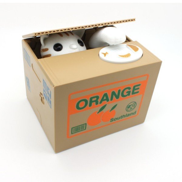 Eğlenceli Yaramaz Kumbara Hırsız Kedi