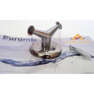 Paslanmaz Çelik 2 Kancalı Duvar Bornoz Askısı