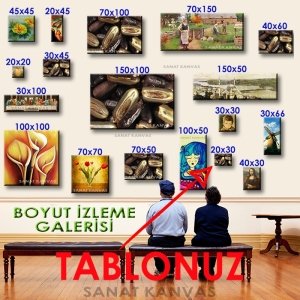 TATLI HURMALAR 7 değişen ölçü ORİJİNAL KANVAS TABLO