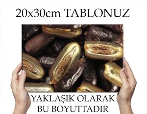 TATLI HURMALAR 7 değişen ölçü ORİJİNAL KANVAS TABLO