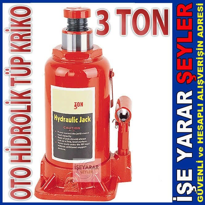 OTO HİDROLİK TÜP KRİKO 3 TON DAYANIKLI ve SAĞLAM