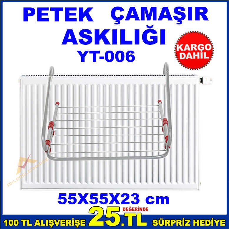 Paslanmaz Katlanabilir Petek Balkon için Çamaşır Askılığı 55x55x23 cm kd