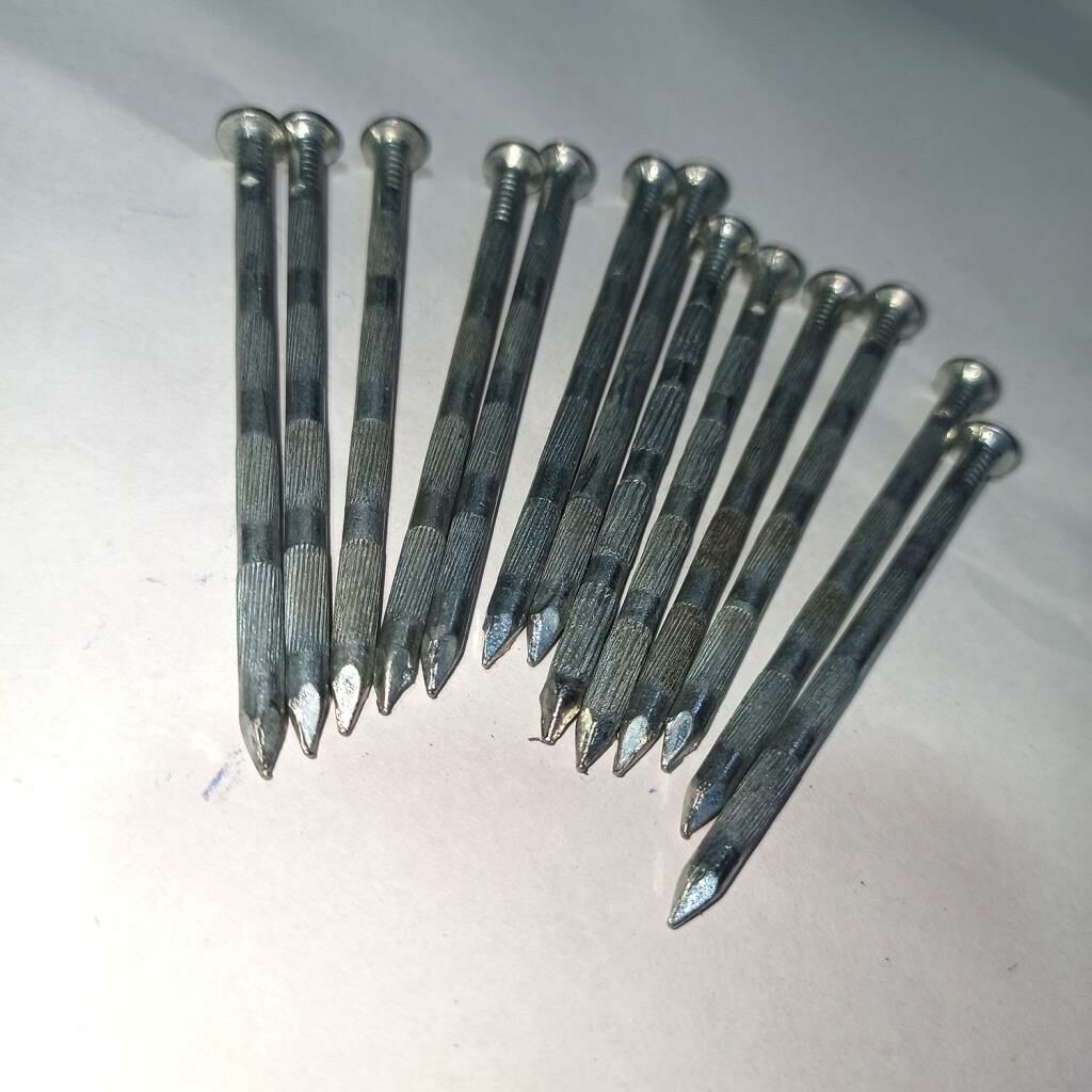 Yamulmayan Süper Kanallı Beton Çivisi 9 Adet 5x80mm Çok Amaçlı Kullanım