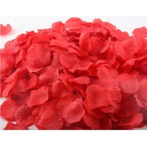 420 adet Yapay Kumaş Kırmızı Gül Yaprağı 50 gr - Sevgiliye Romantik Sürpriz