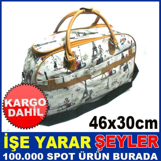 EYFEL KULESİ BAYAN ÇANTASI SEYAHAT EL VALİZİ KD