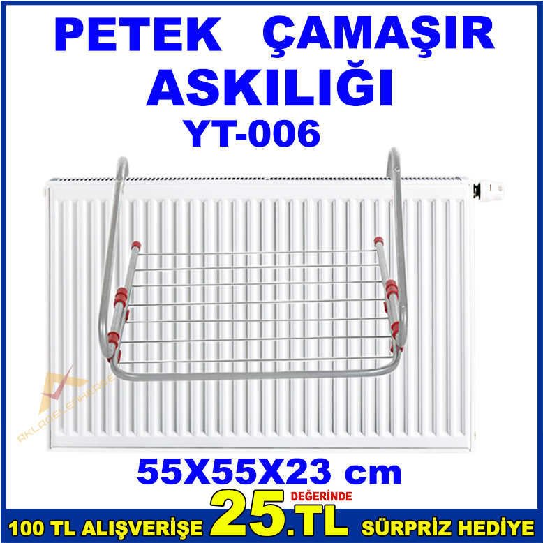 Paslanmaz Katlanabilir Petek Balkon için Çamaşır Askılığı 55x55x23 cm