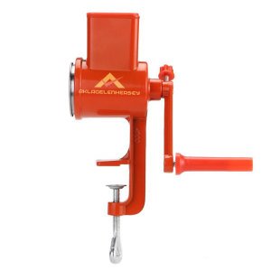 Metal Gövdeli Buğday Hububatları İçin Pürüzsüz Manuel Krank Ceviz,Fındık,Biber,Mısır Değirmeni