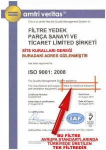 Alüminyum Davlumbaz Filtresi 278x355mm Ankastre Filtresi 27.8x35.5cm Alüminyum Kartuş Filtre