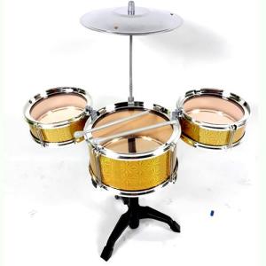 Oyuncak Bateri Batery  Seti 3 Davul Çan 2 sopa Seti eğitici oyuncak