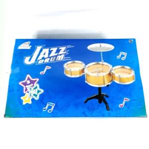 Oyuncak Bateri Batery  Seti 3 Davul Çan 2 sopa Seti eğitici oyuncak