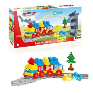 Tren Yol Set Yapı Blokları 36 Parça Lego Oyun Seti