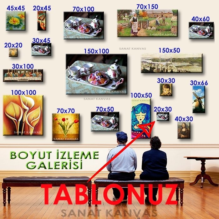 TATLI &ÇAY 7 değişen ölçü ORİJİNAL KANVAS TABLO