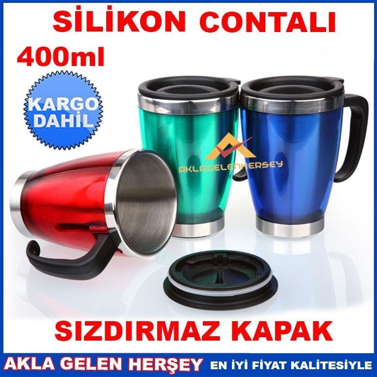 ÇELİK İÇ YÜZEY TERMOS BARDAK SEYAHAT KUPASI 10B