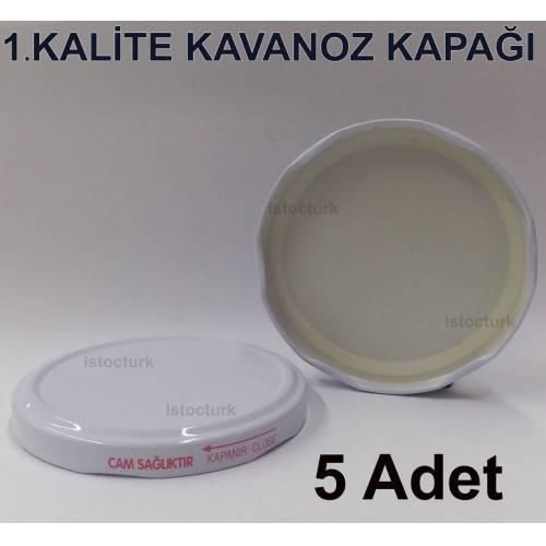 5 adet Cam Konserve Büyük Boy 102mm Kavanoz Kapağı 10cm Kavanoz