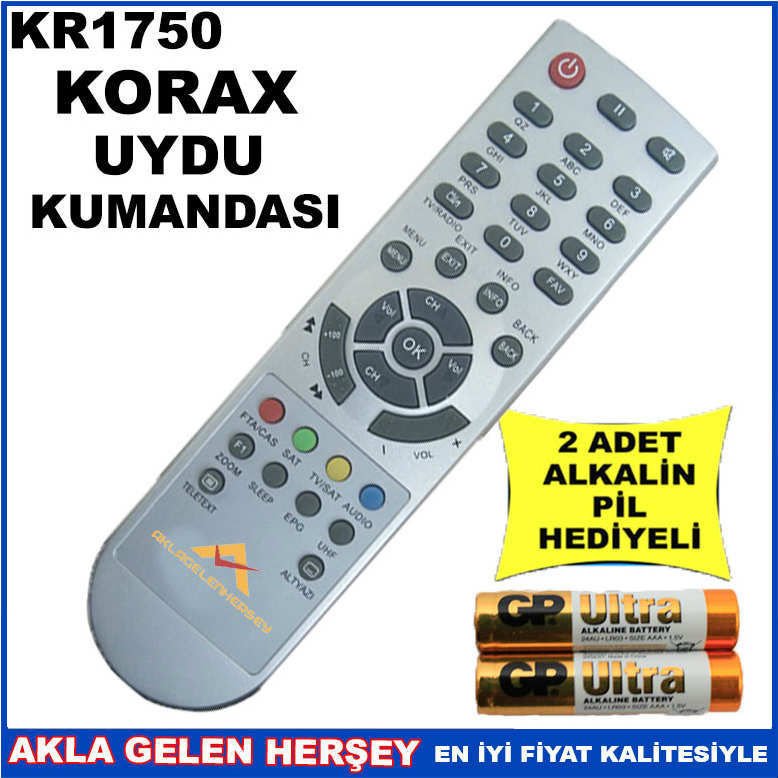 KORAX UYDU CİHAZI Receiver KUMANDASI KR1750