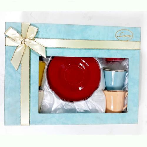 Rengarenk Porselen Fincan Seti Hediyelik Kaliteli Fincan Seti