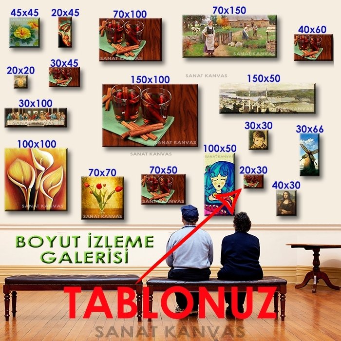 TARÇINLI ÇAY 7 değişen ölçü ORİJİNAL KANVAS TABLO