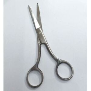 Krom Nikel Bıyık,Kaş Düzeltme Makası 12cm