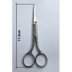 Krom Nikel Bıyık,Kaş Düzeltme Makası 12cm