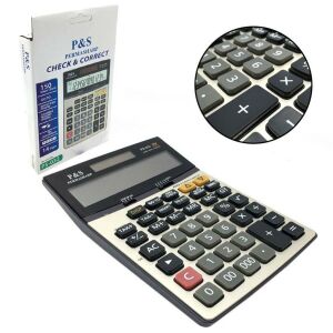 150 İşlemli Fonksiyonel 14 Haneli Hafızalı Hesap Makinesi Büyük Boy Güneş Enerjili Permasharp PS-032