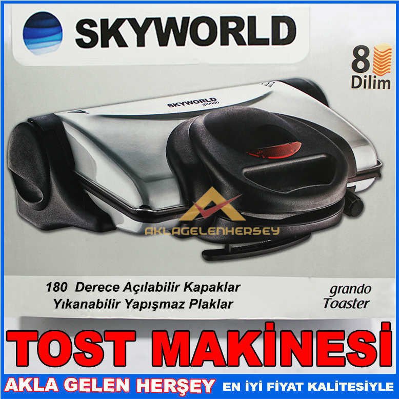 SKYWORLD METAL GÖVDELİ,BÜYÜK BOY TOST MAKİNESİ