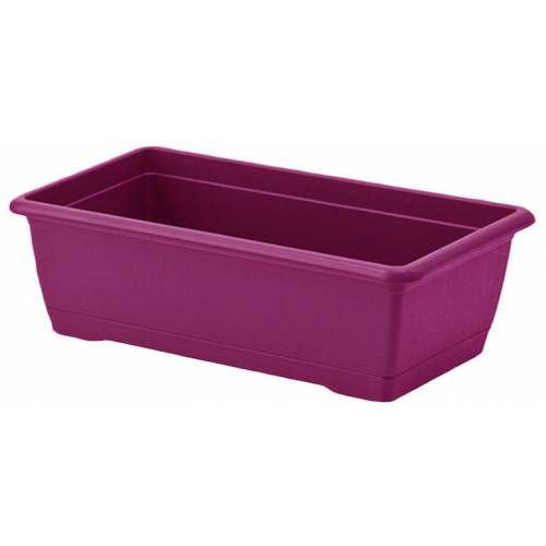 1.KALİTE PLASTİKTEN ÜRETİM 40cm DİKDÖRTGEN RENKLİ PLASTİK BALKON SAKSISI RENGARENK ÇİÇEK SAKSILARI mor