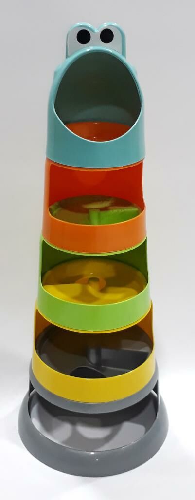 48x19x19cm Boyutlarında 8 Parça Ses Çıkaran Toplu Kurbağa Kule   Kaliteli Plastikten Üretilmiştir