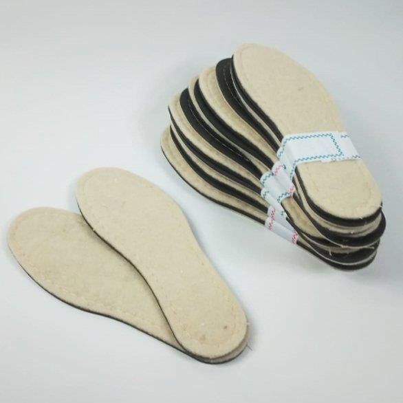 Erkeklere Özel Üretim Doğal Ayakkabı Keçesi Kaymaz Toplanmaz 40