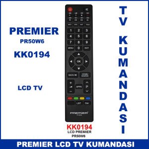 Premier  PR50W6 LCD tv Kumandası KK0194 -Televizyon Kumandası