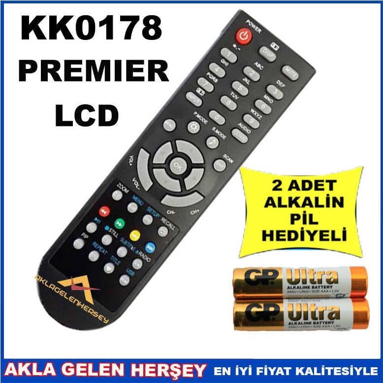 PREMIER LCD-PLAZMA TELEVİZYON KUMANDASI KK0178