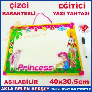 PRENSES ÇİZGİ KAREKTERLİ ÖĞRETİCİ YAZI TAHTASI K