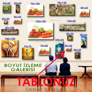 TAPTAZE SEBZELER 7 değişen ölçü ORİJİNAL KANVAS TABLO