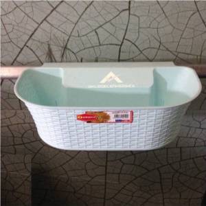 34x17cm Boyutunda 11cm Yüksekliğinde Oldukça Kullanışlı Çok Amaçlı Hasır Askılı Çöp Kovası