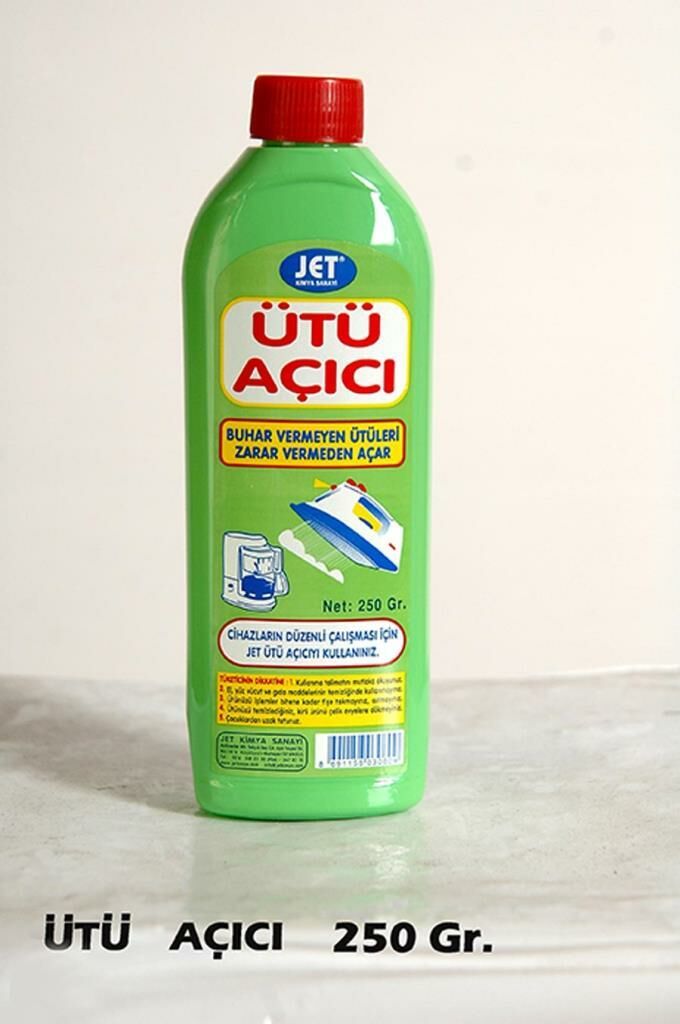 Jet  Ütü Açıcı 250 gr Buhar vermeyen Ütüleri Zarar vermeden Açar.