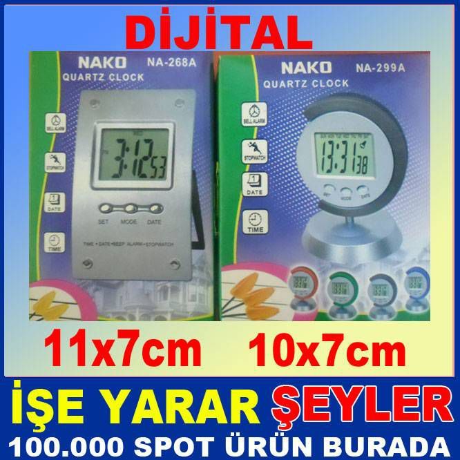 ŞIK TASARIMLI 4 FONKSİYONLU DİJİTAL MASA SAATİ