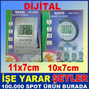 ŞIK TASARIMLI 4 FONKSİYONLU DİJİTAL MASA SAATİ