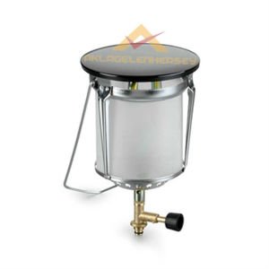 500 WATT AYDINLATMA GÜCÜ YANMAZ EMAYE KAPAK,KROM-NİKEL KAPLI GÖVDELİ ERGONOMİK ASKILI KAMP LAMBASI-1