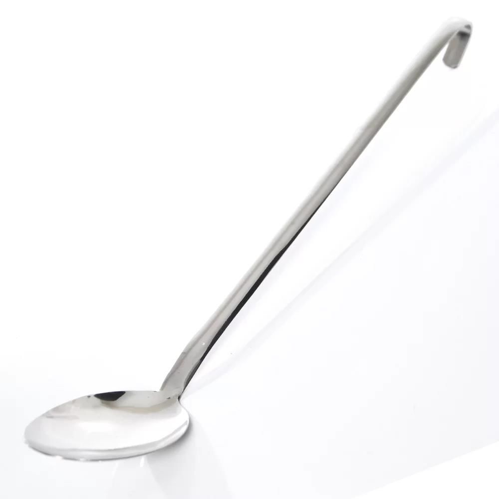 Büyük Boy Servis Aşçı Kaşığı 304 Kalite 18/10 Çelik Kaşık No:1 35cm Kıvrık Askılı Ömür boyu Garanti