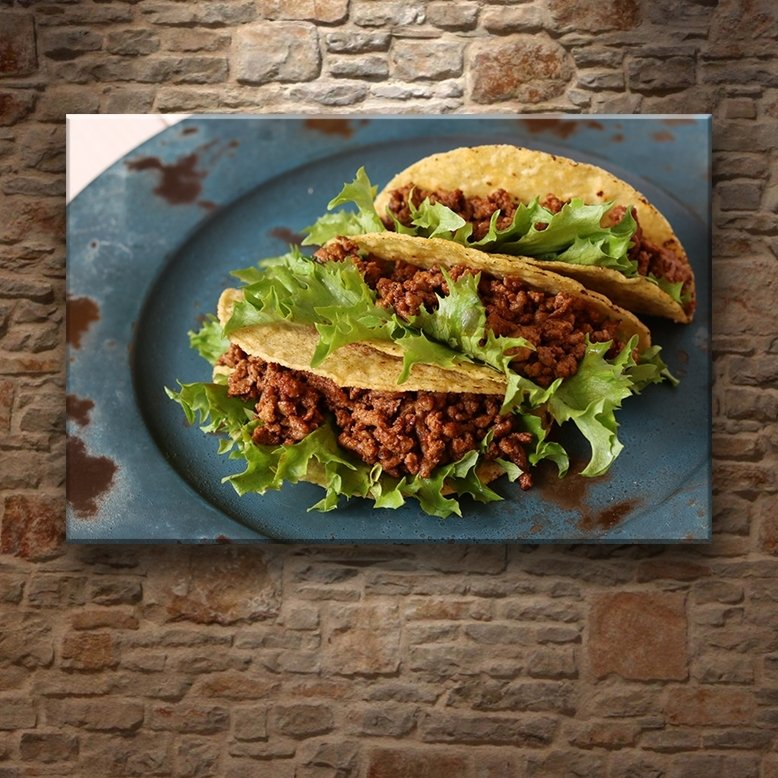 TACO KLASİK 7 değişen ölçü ORİJİNAL KANVAS TABLO