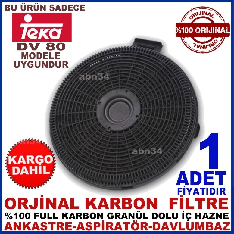 TEKA ANKASTRE DAVLUMBAZ FİLTRESİ DV 80 MODEL FİLTRE-1015