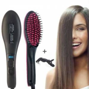 Seramik Başlıklı LCD Ekranlı Elektrikli Saç Düzleştirici Tarağı Isı Dereceli Düzleştirici Tarak