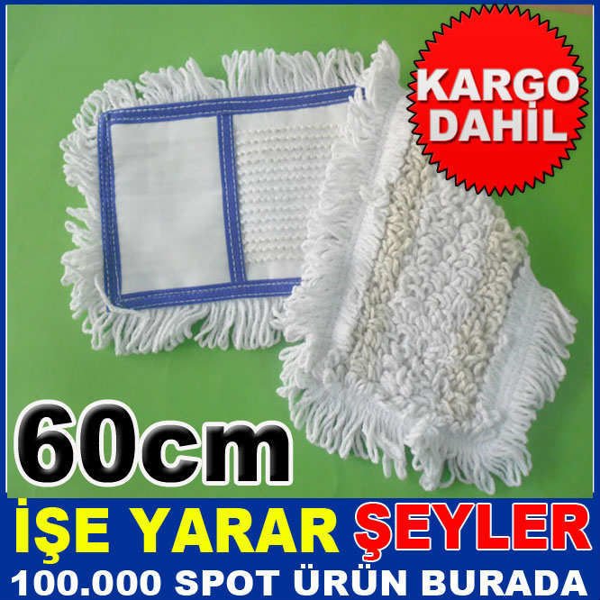 60cm NEMLİ MOPLAR İÇİN UYGUN KURULAMA VE TOZ ALMA İŞLEMİ İÇİN İDEAL PASPAS YEDEĞİ MOB