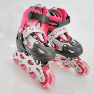 Koruma Setli Işıklı Teker Ayarlı Paten Kı-M-3538