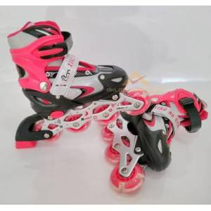 Koruma Setli Işıklı Teker Ayarlı Paten Kı-M-3538