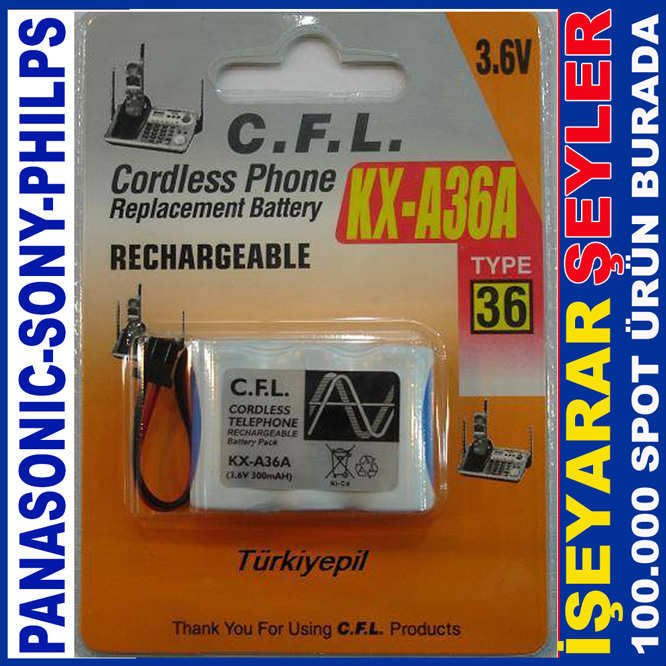 CFL KX-A36A 3.6V ŞARJLI TELSİZ TELEFON PİLİ