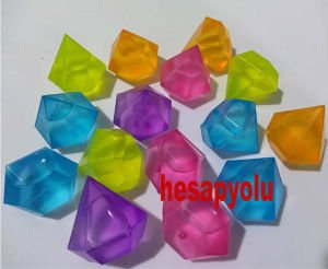 Elmas model silikon buz küpleri,içi sıvı dolu tekrar tekrar kullanılan sihirli elmas tanesi buzlar