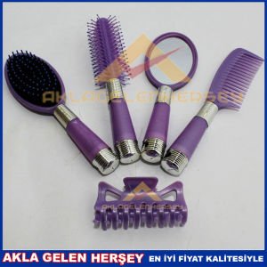 SAKLAMA ÇANTALI 5 PARÇA SAÇ BAKIM TARAK SETİ