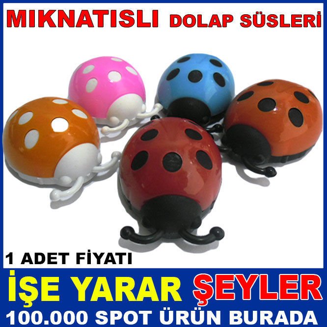 UĞUR BÖCEĞİ MODEL MIKNATISLI BUZDOLABI SÜSÜ