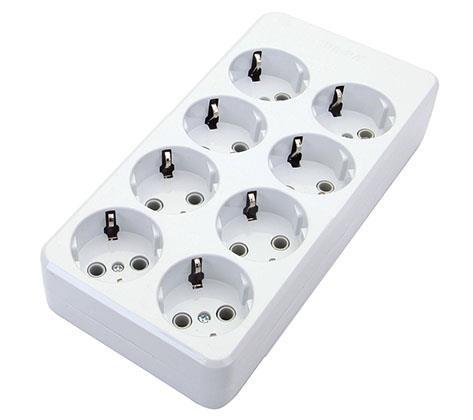 De-Pa Tse Belgeli 8lı Topraklı Grup Priz (3x1.5) 3 Metre Kablolu 